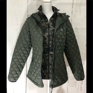 Reebok Quilted, double Zip Jacket